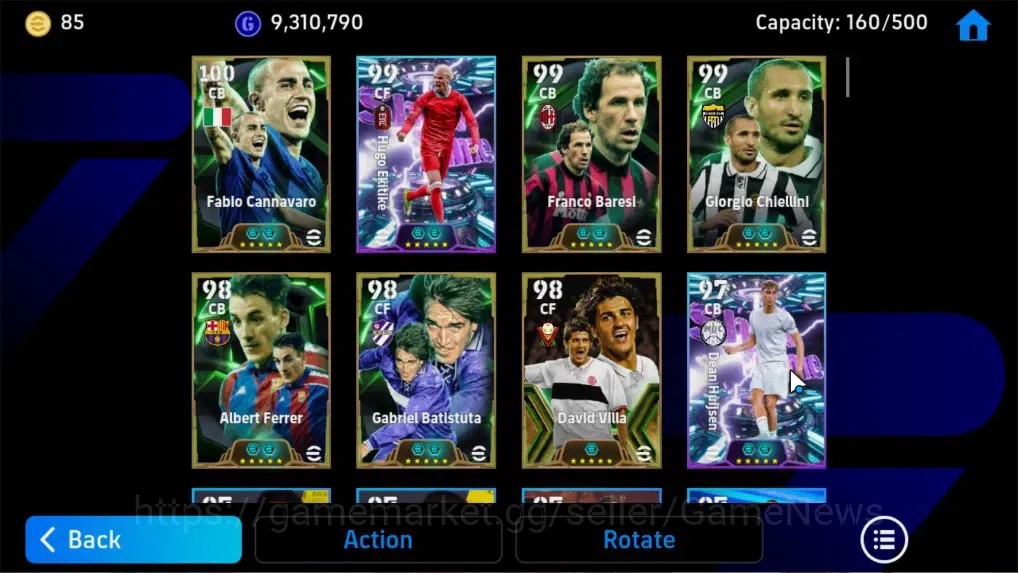 eFootball Accounts Android|BigTime Raul,David Beckham,Fabio Cannavaro image 4