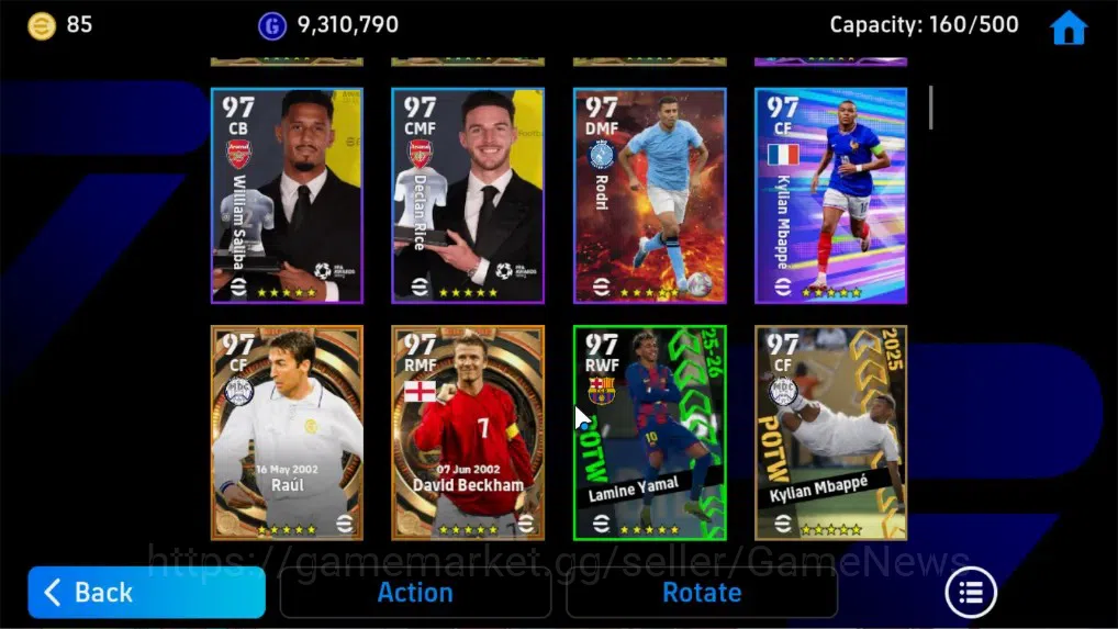 eFootball Accounts Android|BigTime Raul,David Beckham,Fabio Cannavaro image 5