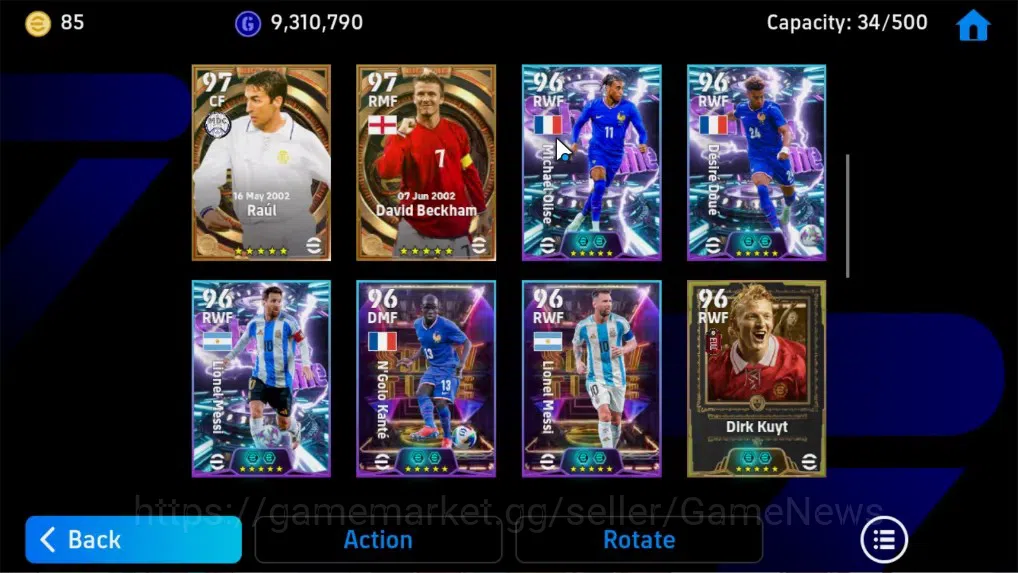 eFootball Accounts Android|BigTime Raul,David Beckham,Fabio Cannavaro image 7