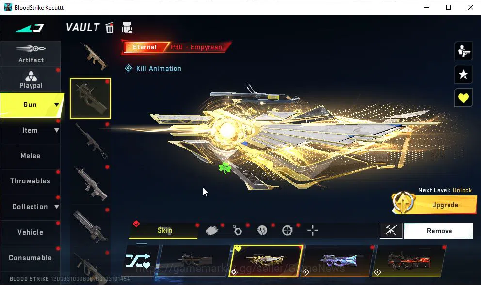 Blood Strike Accounts ASIA|3 ETERNAL[P90 Lv5,Melee Chainblade,ZERO-Oda]| image 11