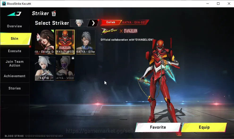 Blood Strike Accounts ASIA|3 ETERNAL[P90 Lv5,Melee Chainblade,ZERO-Oda]| image 3