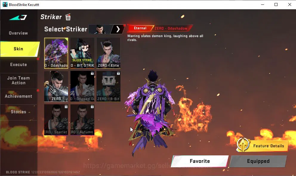Blood Strike Accounts ASIA|3 ETERNAL[P90 Lv5,Melee Chainblade,ZERO-Oda]| image 4