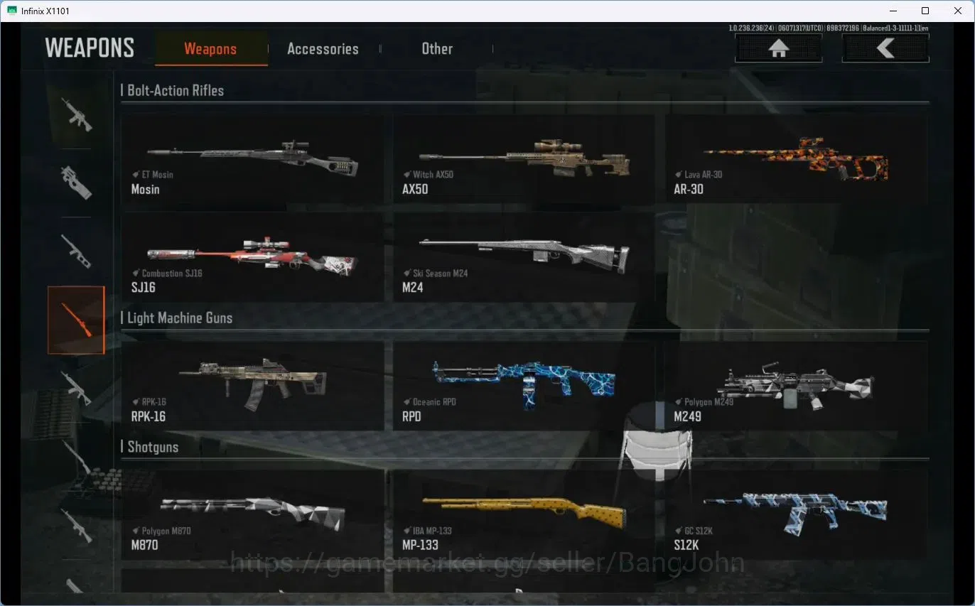 Arena Breakout Accounts Mobile | LV 30 | SV 141.3 M | CV 110 M | RS AKM, M image 16