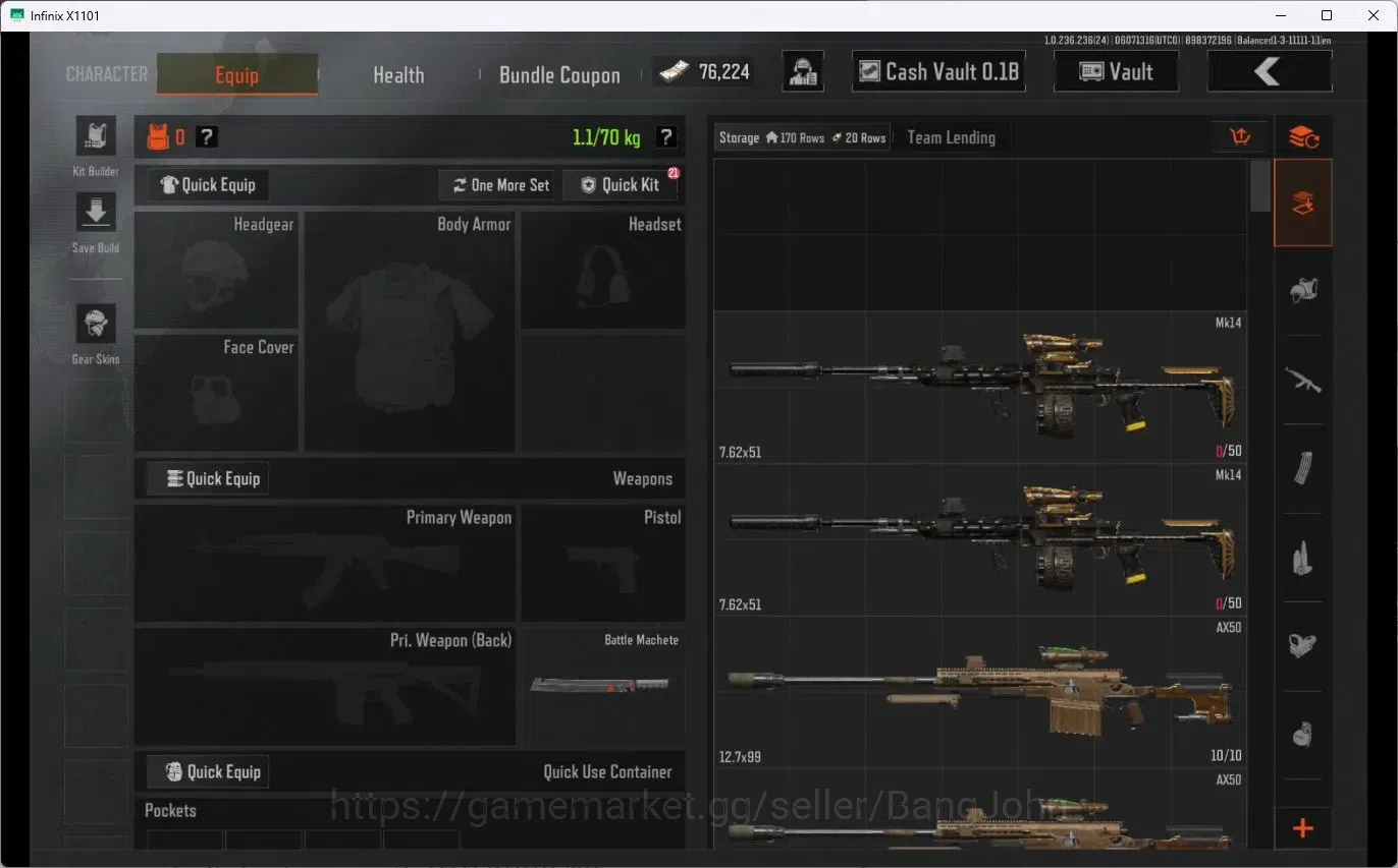 Arena Breakout Accounts Mobile | LV 30 | SV 141.3 M | CV 110 M | RS AKM, M image 4