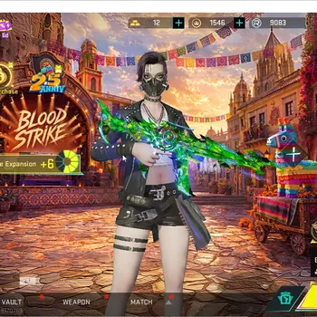 Blood Strike Accounts Starter ASIA|Starter|ETERNAL Uzi - Star Chaser Lv2|3 Legendary(INP-9-Haunted,HK416-Lava,NOVA-Rebel