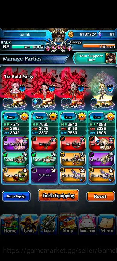 Grand Summoners Accounts Global|Rank 63|Starter|4 Ascend| KanameTW, TomoeTW image 3