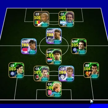 eFootball Accounts Legends & Iconic Players Android|Power 3190|10 Epic Franco Baresi,Lothar Matthaus,Oliver kahn,Cafu,Javier