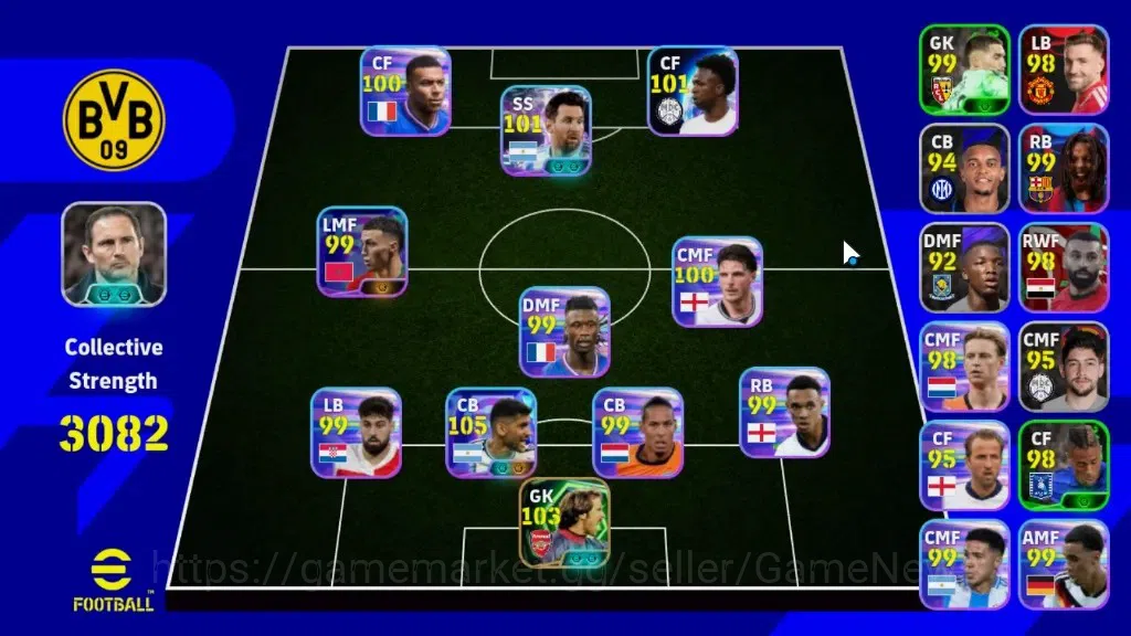 eFootball Accounts Legends & Iconic Players Android|Epic David Seaman|Show Time Cristian Romero,Lionel Messi|16 1