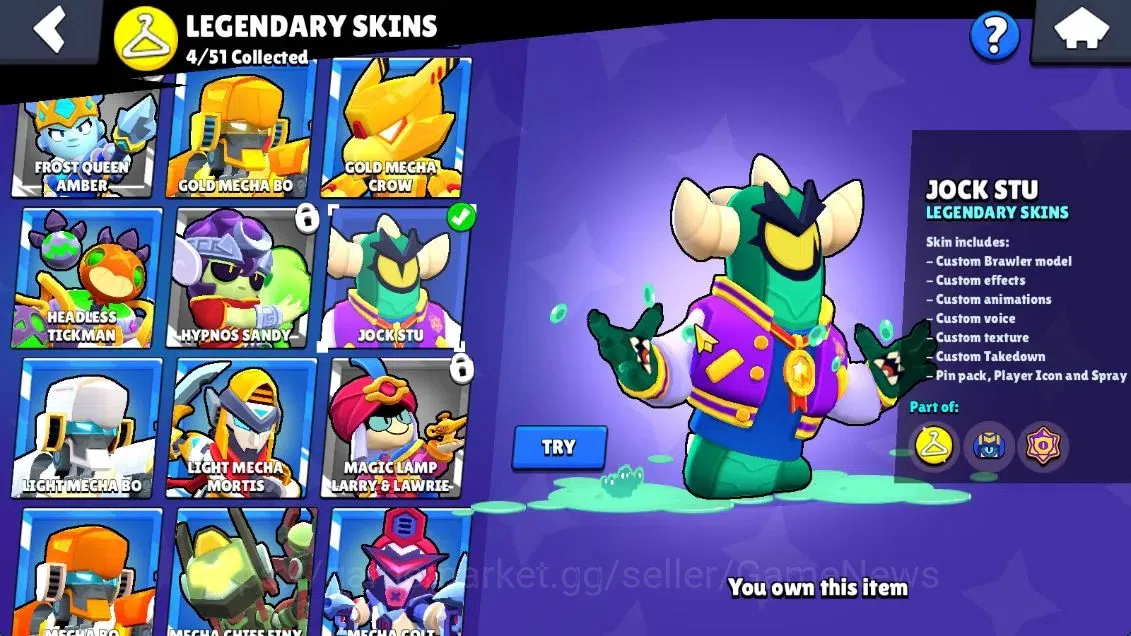 Brawl Stars Accounts 3806 Trophy|3,8K Bling|41 Brawlers 3 MaxLvl[Crow+F image 11