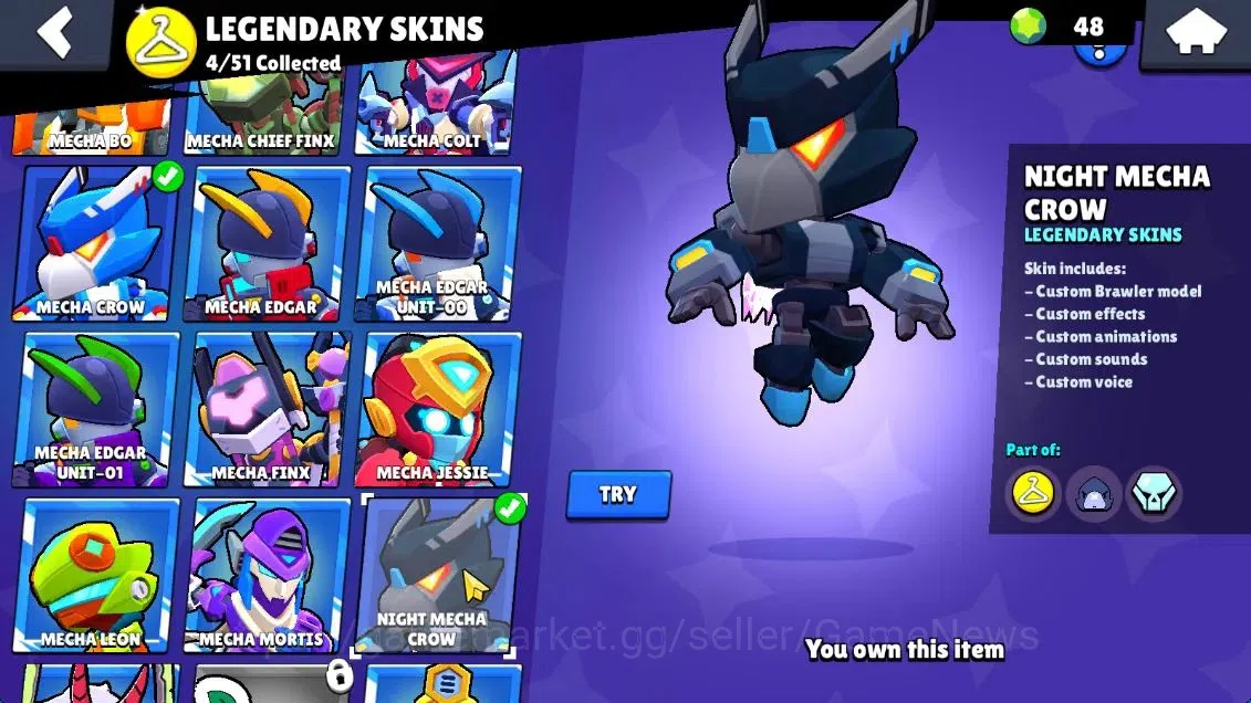 Brawl Stars Accounts 3806 Trophy|3,8K Bling|41 Brawlers 3 MaxLvl[Crow+F image 13