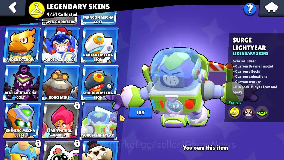 Brawl Stars Accounts 3806 Trophy|3,8K Bling|41 Brawlers 3 MaxLvl[Crow+F image 14