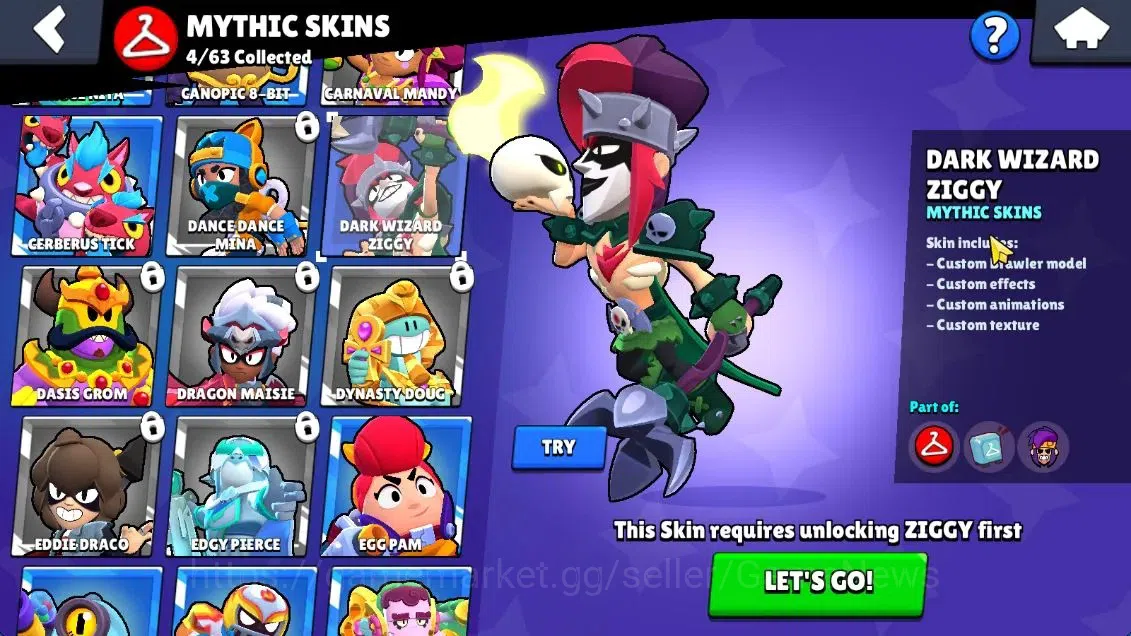 Brawl Stars Accounts 3806 Trophy|3,8K Bling|41 Brawlers 3 MaxLvl[Crow+F image 15