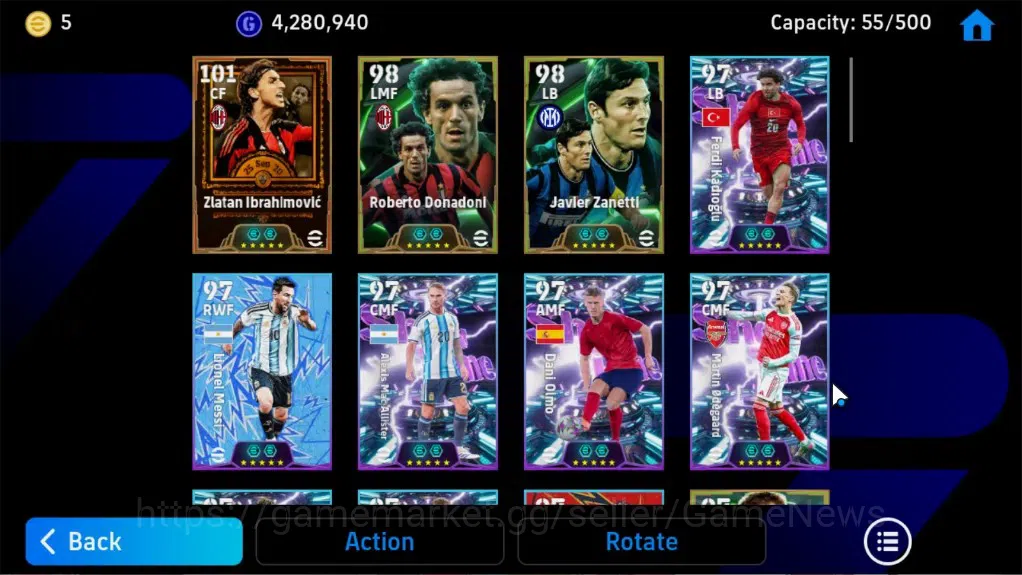 eFootball Accounts Android|BigTime Ibrahimovic,Epic Ronaldinho,Robert image 4