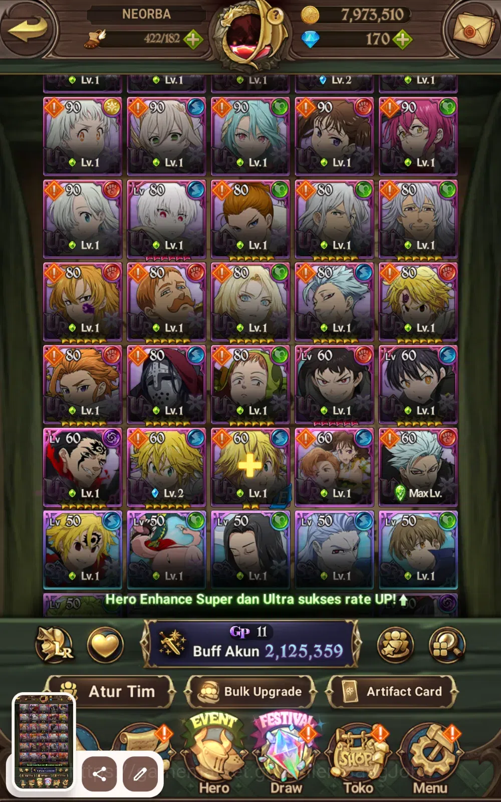 The Seven Deadly Sins: Grand Cross Accounts ASIA | 2.1M CC | Salos, Merlin Esca, Sabunak| Full image 10