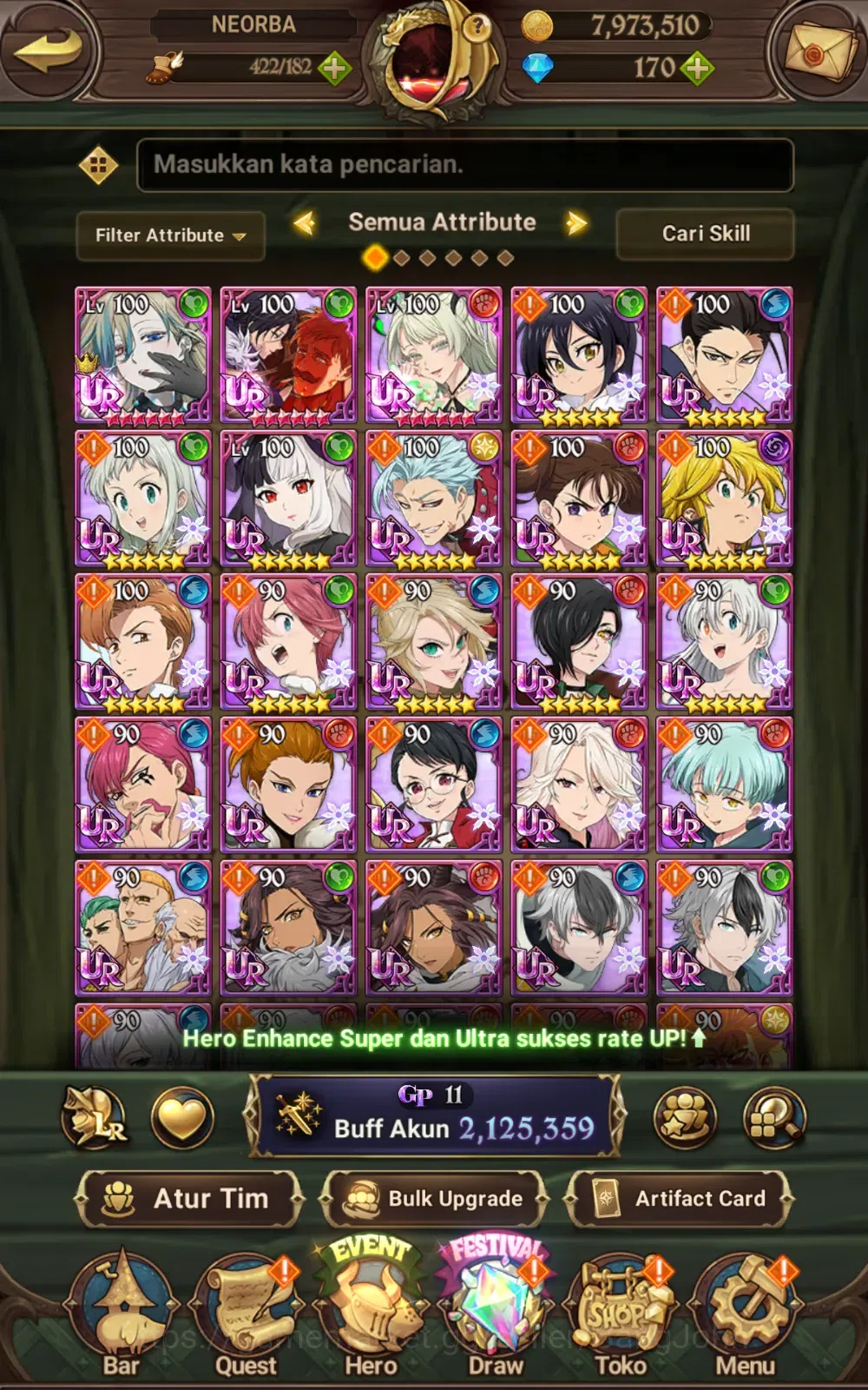 The Seven Deadly Sins: Grand Cross Accounts ASIA | 2.1M CC | Salos, Merlin Esca, Sabunak| Full image 7