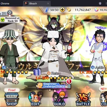 Bleach: Brave Souls Accounts Others Global |11M BP+10K Orb|Fresh Story|Askin TYBW25,Retsu Cm24,IchigoDT,Kepachi 9th,Gin
