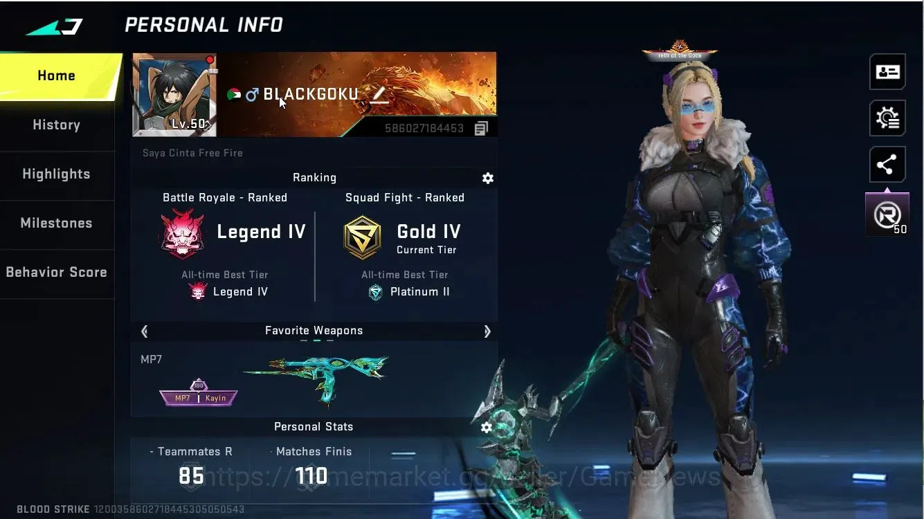 Blood Strike Accounts ASIA|7 ULTRA[VAL,BLAST,M4A1,VECTOR,SCAR,etc]+Melee image 3