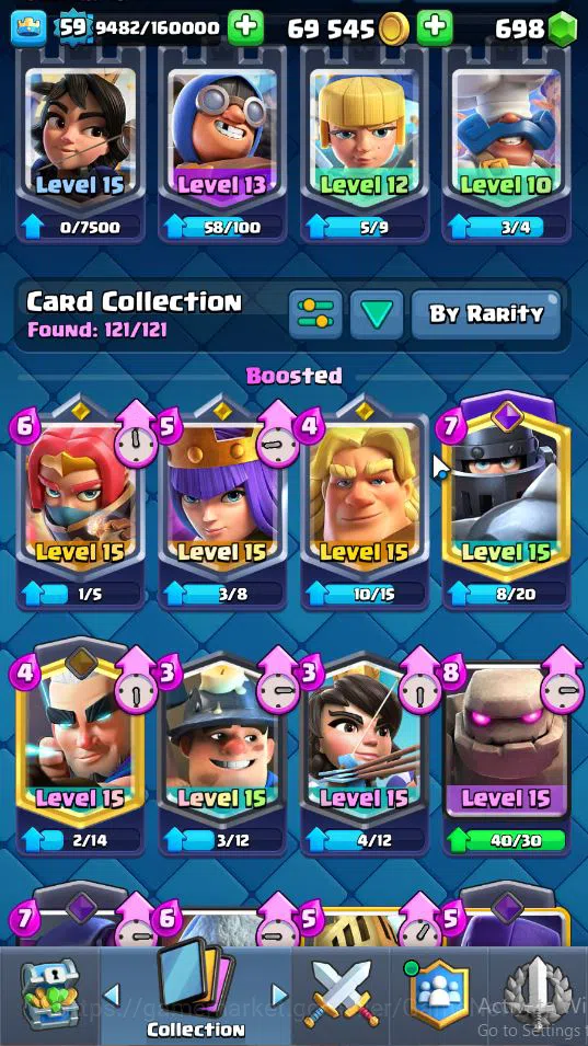 Clash Royale Accounts Lv 59|Trophy 10410|KTL 15|Limited Skin|Card 121|2 image 12