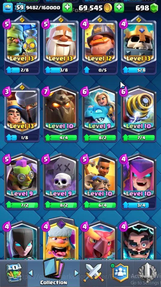 Clash Royale Accounts Lv 59|Trophy 10410|KTL 15|Limited Skin|Card 121|2 image 14