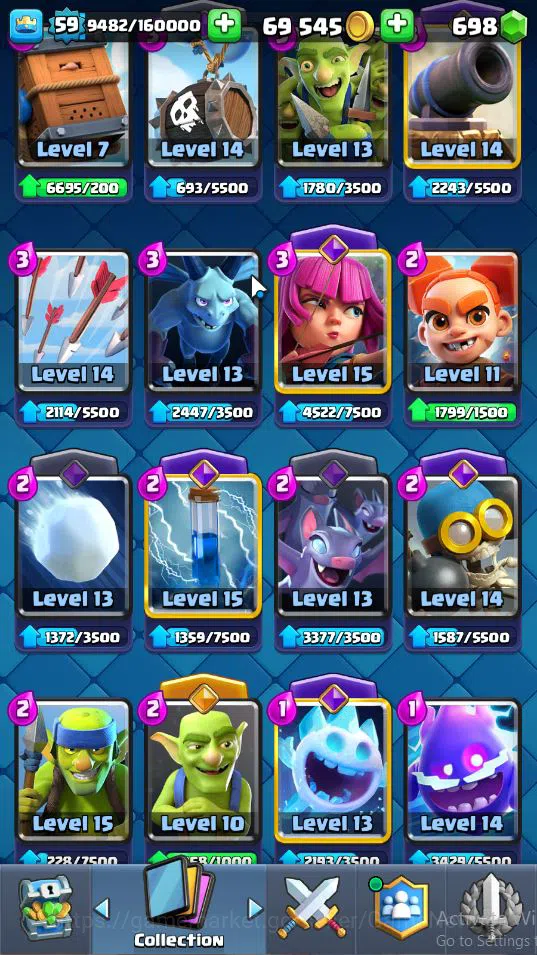 Clash Royale Accounts Lv 59|Trophy 10410|KTL 15|Limited Skin|Card 121|2 image 19
