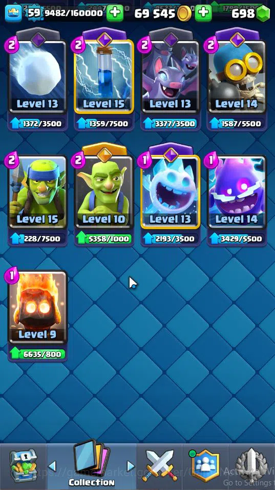 Clash Royale Accounts Lv 59|Trophy 10410|KTL 15|Limited Skin|Card 121|2 image 20