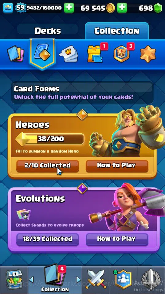 Clash Royale Accounts Lv 59|Trophy 10410|KTL 15|Limited Skin|Card 121|2 image 4