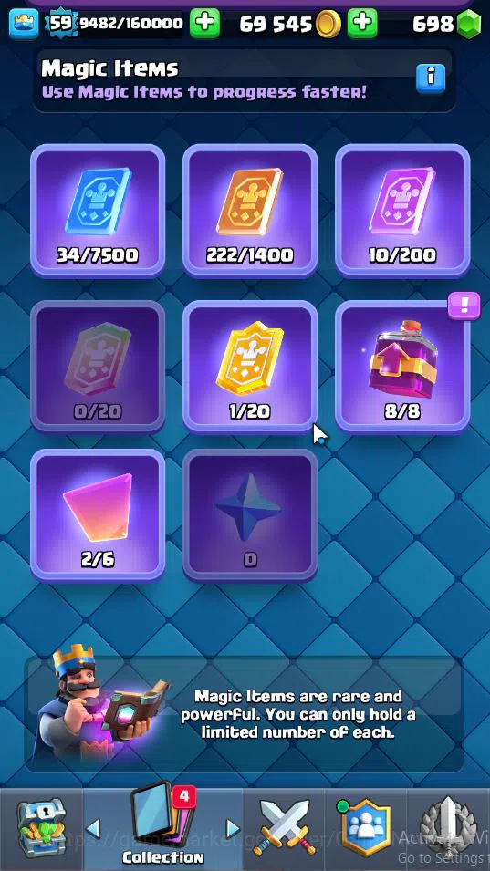 Clash Royale Accounts Lv 59|Trophy 10410|KTL 15|Limited Skin|Card 121|2 image 5