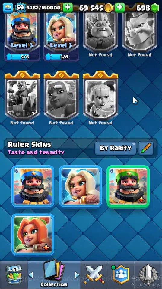 Clash Royale Accounts Lv 59|Trophy 10410|KTL 15|Limited Skin|Card 121|2 image 8