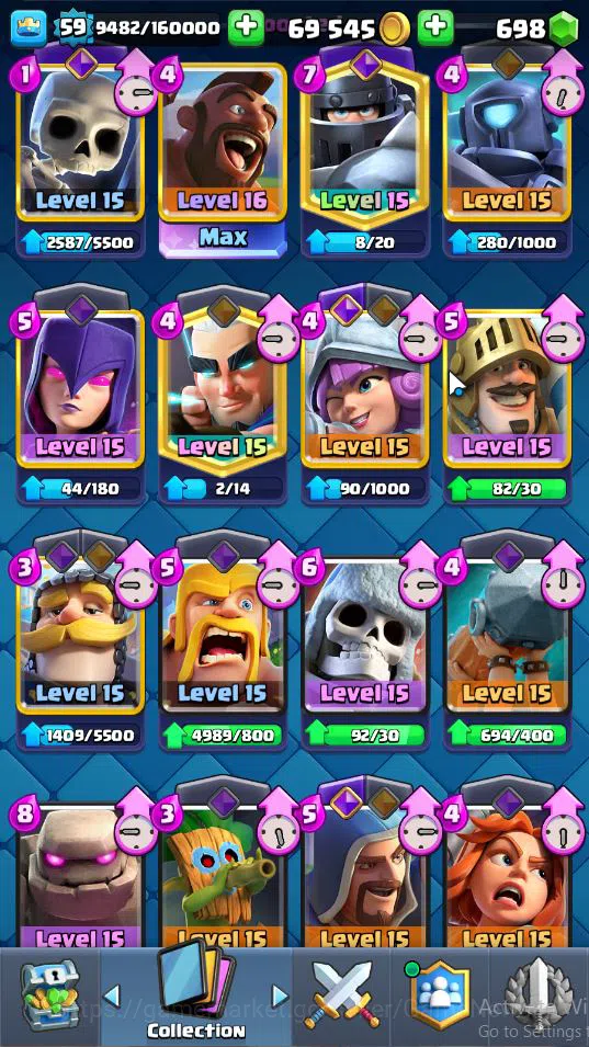 Clash Royale Accounts Lv 59|Trophy 10410|KTL 15|Limited Skin|Card 121|2 image 9