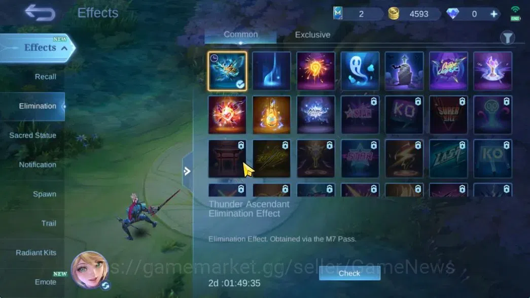 Mobile Legends: Bang Bang Accounts Hero 129|Skin 172|CC Nata,Lbox Guinevere,Fanny(Lig image 13