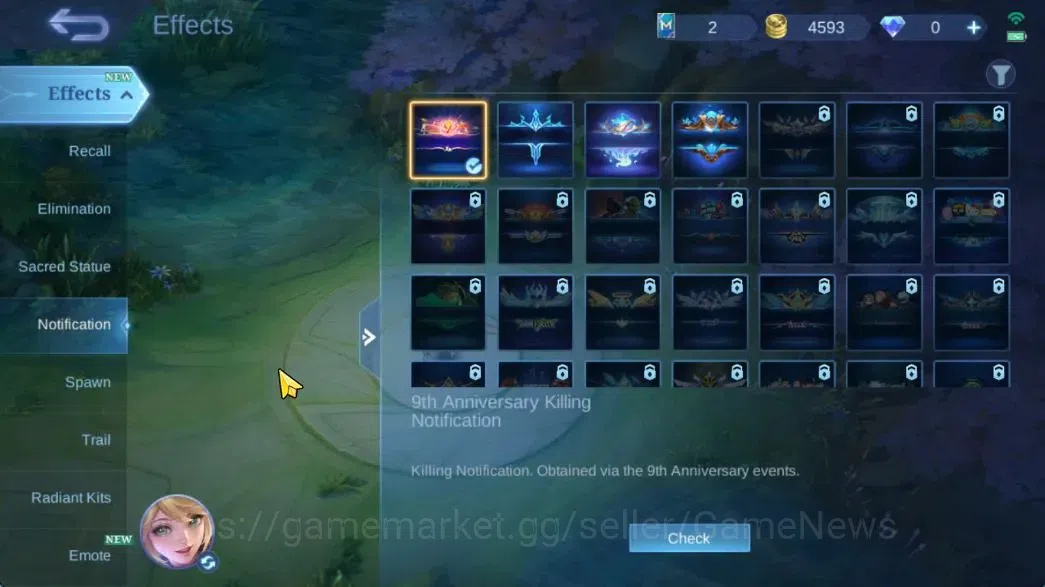 Mobile Legends: Bang Bang Accounts Hero 129|Skin 172|CC Nata,Lbox Guinevere,Fanny(Lig image 14