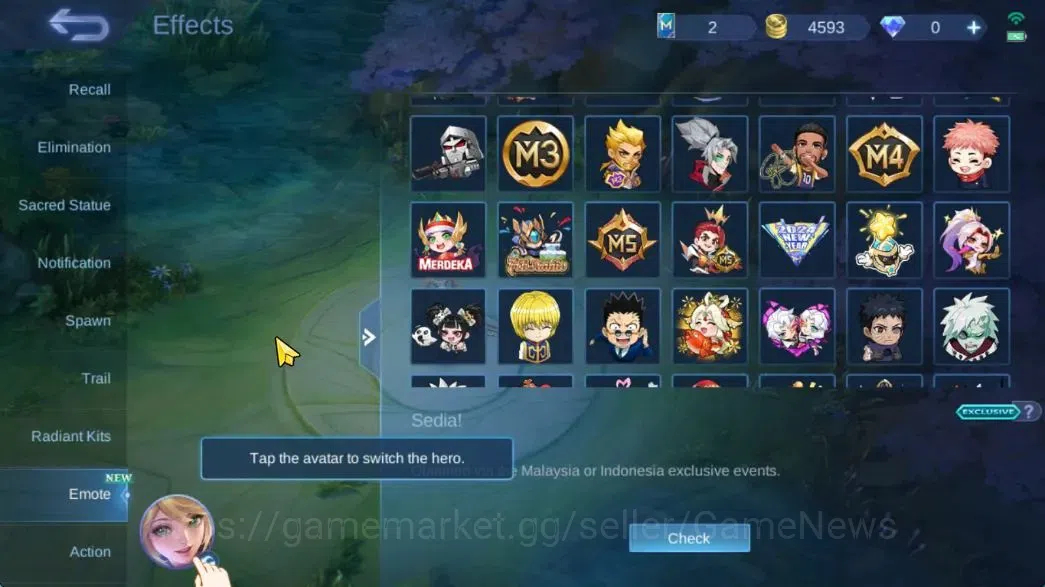 Mobile Legends: Bang Bang Accounts Hero 129|Skin 172|CC Nata,Lbox Guinevere,Fanny(Lig image 17