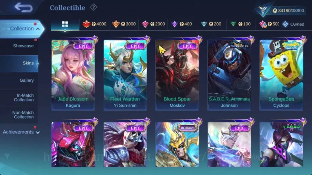 Mobile Legends: Bang Bang Accounts Hero 129|Skin 172|CC Nata,Lbox Guinevere,Fanny(Lig image 8