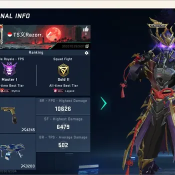Blood Strike Accounts Collab Skin ASIA |Eternal Striker: Zero-Odashadow|Ultra Melee: Talon Knife - Scythe|2 Collab Gun|1