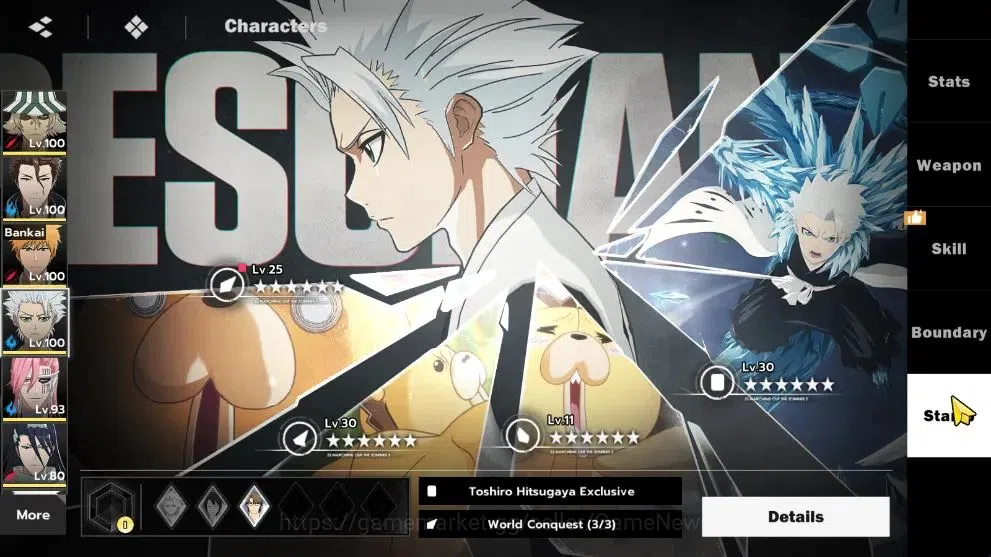 BLEACH: Soul Resonance Accounts NuverseSEA|LV 71|10 SSR[(UrahB2,AizenB1,IchiBan,To image 16