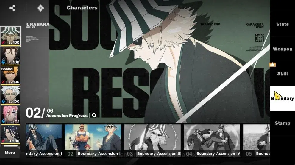 BLEACH: Soul Resonance Accounts NuverseSEA|LV 71|10 SSR[(UrahB2,AizenB1,IchiBan,To image 5