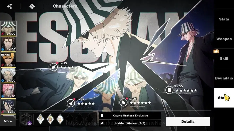 BLEACH: Soul Resonance Accounts NuverseSEA|LV 71|10 SSR[(UrahB2,AizenB1,IchiBan,To image 6