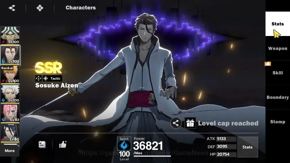 BLEACH: Soul Resonance Accounts NuverseSEA|LV 71|10 SSR[(UrahB2,AizenB1,IchiBan,To image 7