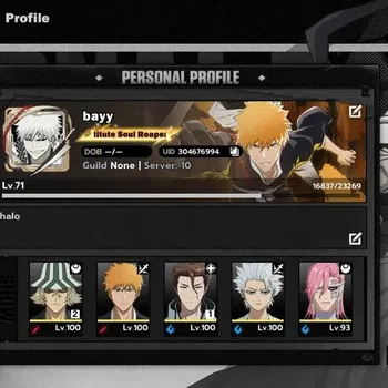 BLEACH: Soul Resonance Accounts NuverseSEA|LV 71|10 SSR[(UrahB2,AizenB1,IchiBan,To image 1