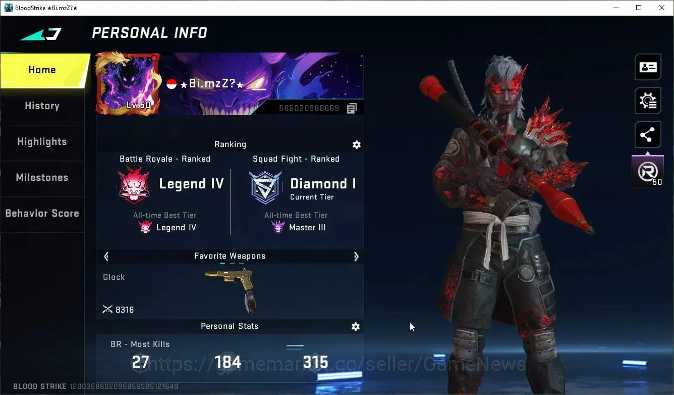 Blood Strike Accounts ASIA|16 ULTRA[Zero-Blood,Emma,JET,DeAgle,M4A1,URB, image 2
