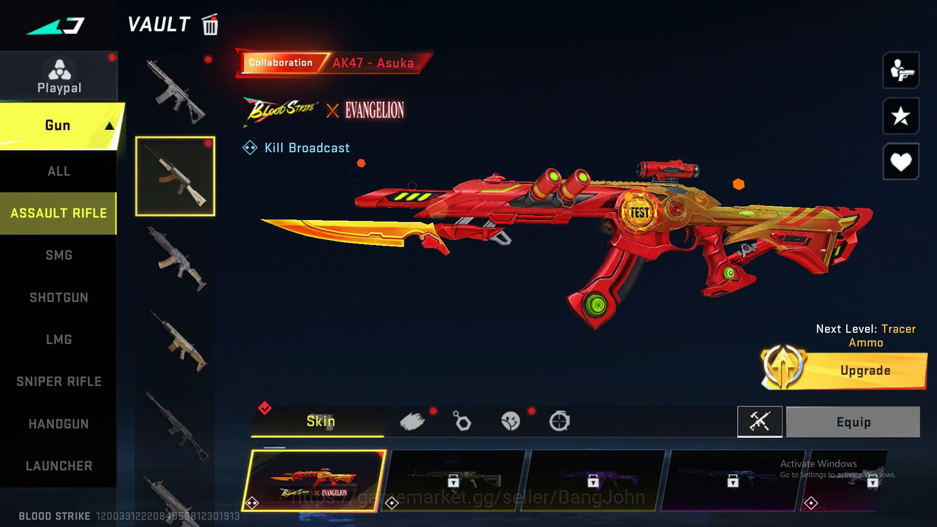 Blood Strike Accounts ASIA Collab Ak47 Asuka BS081B image 3