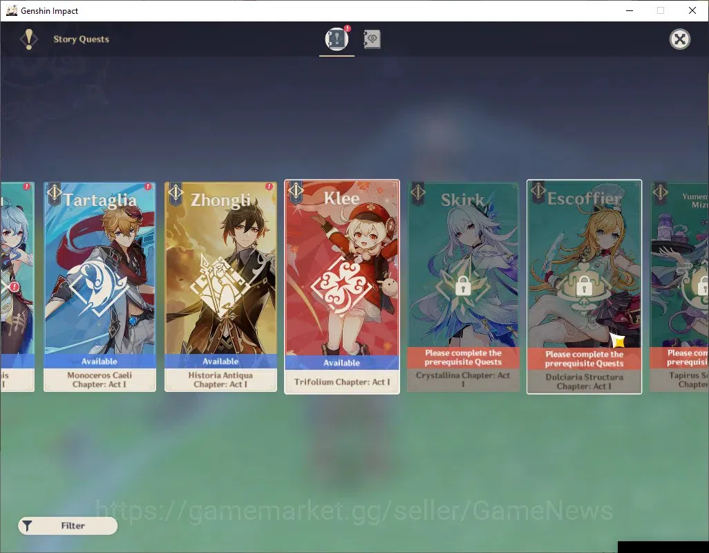 Genshin Impact Accounts ASIA|AR 50|2 Limited+3 (*5Standard)|Nicole,Varka|1 image 18