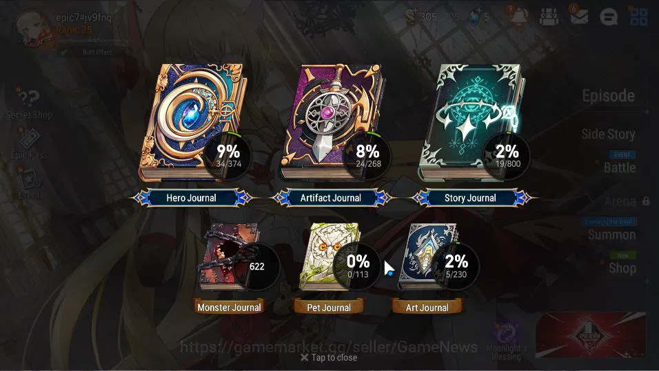 Epic Seven Accounts Global Unverif|Starter|2 ML (Designer Lilibet,Sage image 4