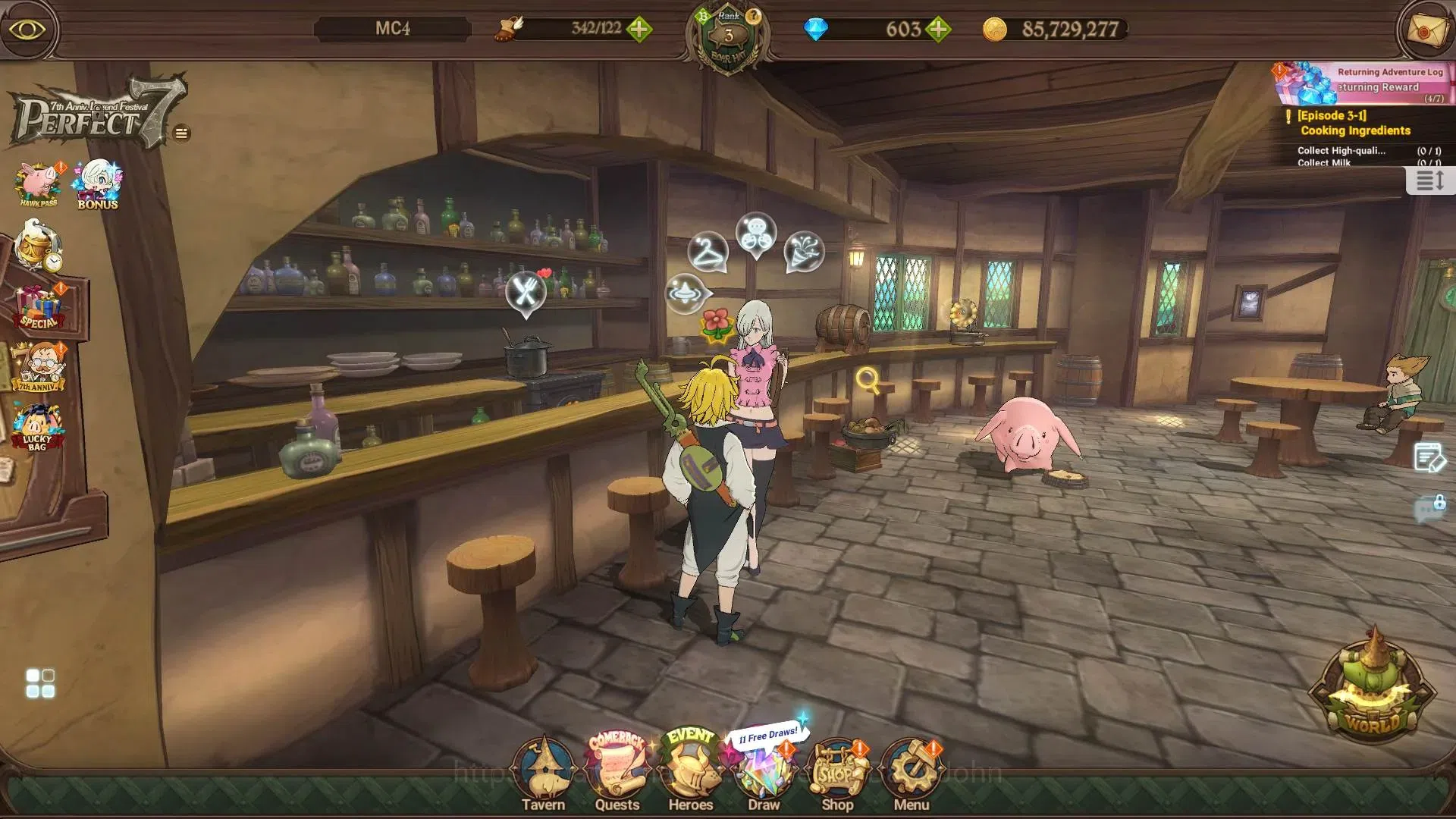 The Seven Deadly Sins: Grand Cross Accounts Global | 905K CC | 603 Diamonds | UR Mesis 1/6, M image 1