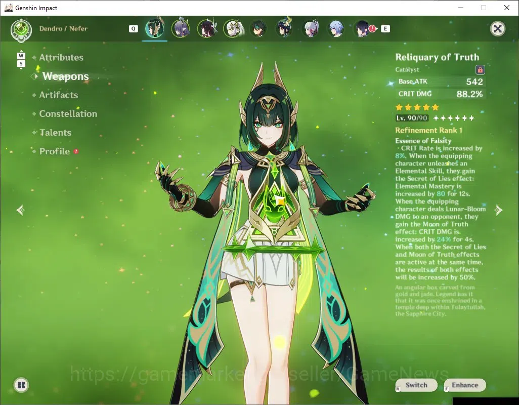Genshin Impact Accounts ASIA|AR 60|LunarBloom Team Nefer|Mavu Team|23 Limi image 5