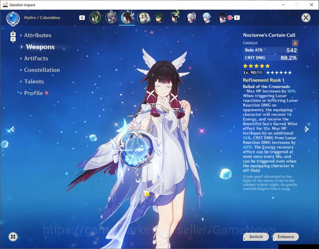 Genshin Impact Accounts ASIA|AR 60|LunarBloom Team Nefer|Mavu Team|23 Limi image 7