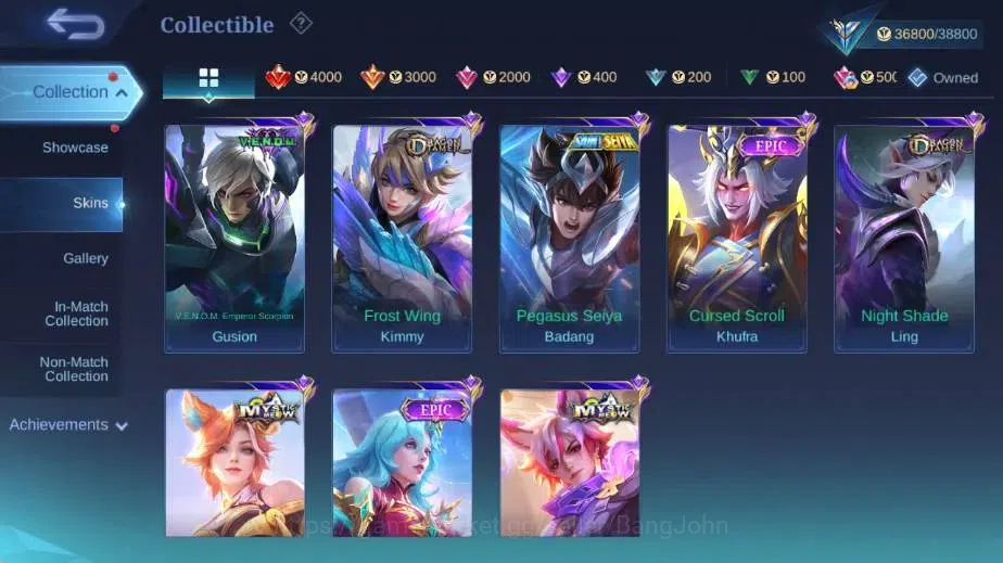 Mobile Legends: Bang Bang Accounts Global|Skin 172|Expert|Collector Natalia,PACE Fann image 10