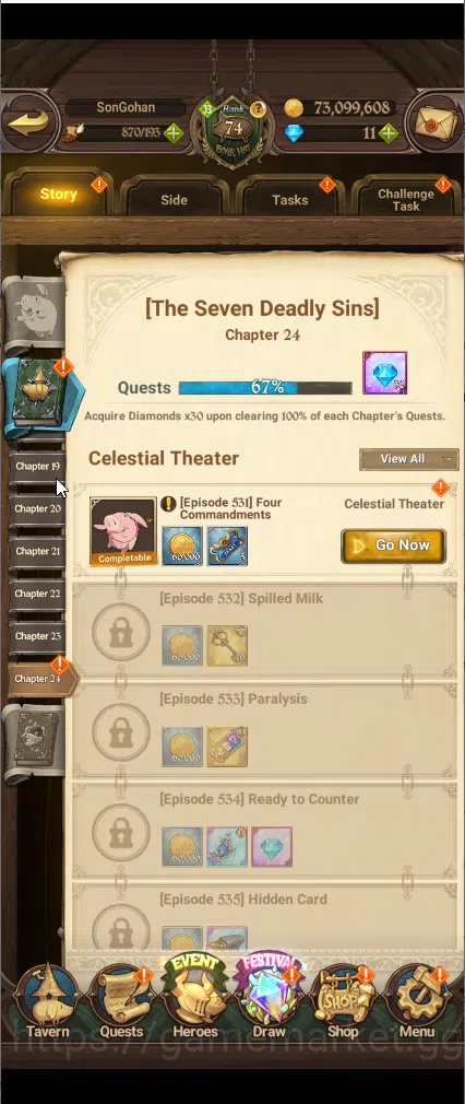 The Seven Deadly Sins: Grand Cross Accounts Others ASIA | 1,9M CC | 1 LR elizabeth | 4 UR Merlin & Escanor,DKM,ODK, SABUNAK 7