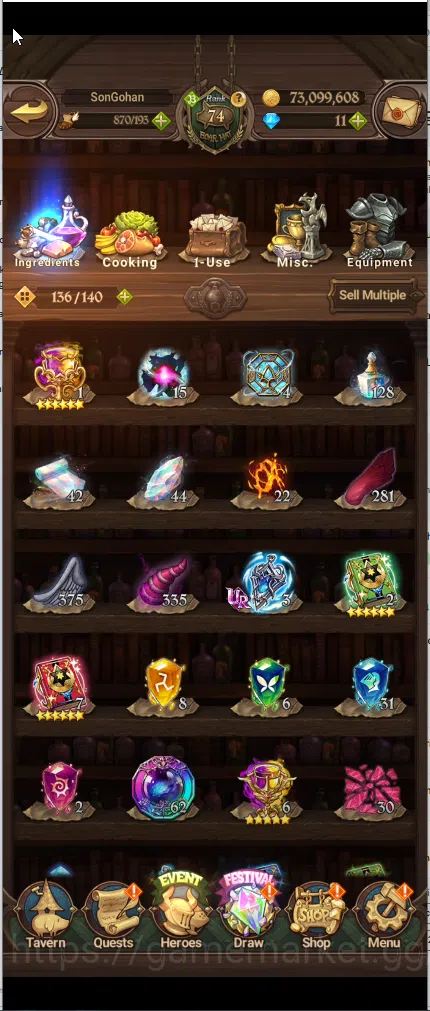 The Seven Deadly Sins: Grand Cross Accounts Others ASIA | 1,9M CC | 1 LR elizabeth | 4 UR Merlin & Escanor,DKM,ODK, SABUNAK 8