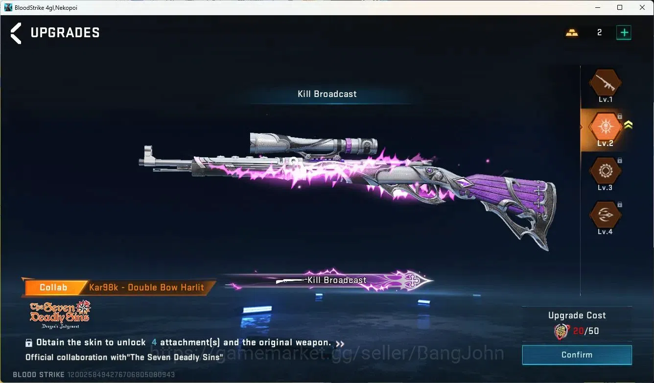 Blood Strike Accounts ASIA |COLLAB=AK47,KAR98K,QBZ95|LIMITED=AR97|ULTRA= image 8